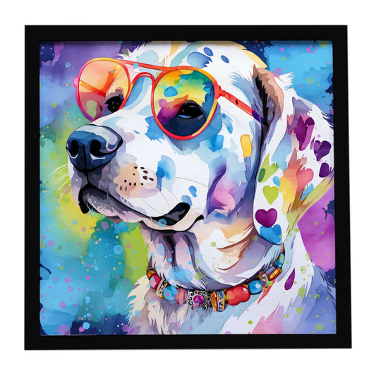 Hippie Dawg Framed Metal Print