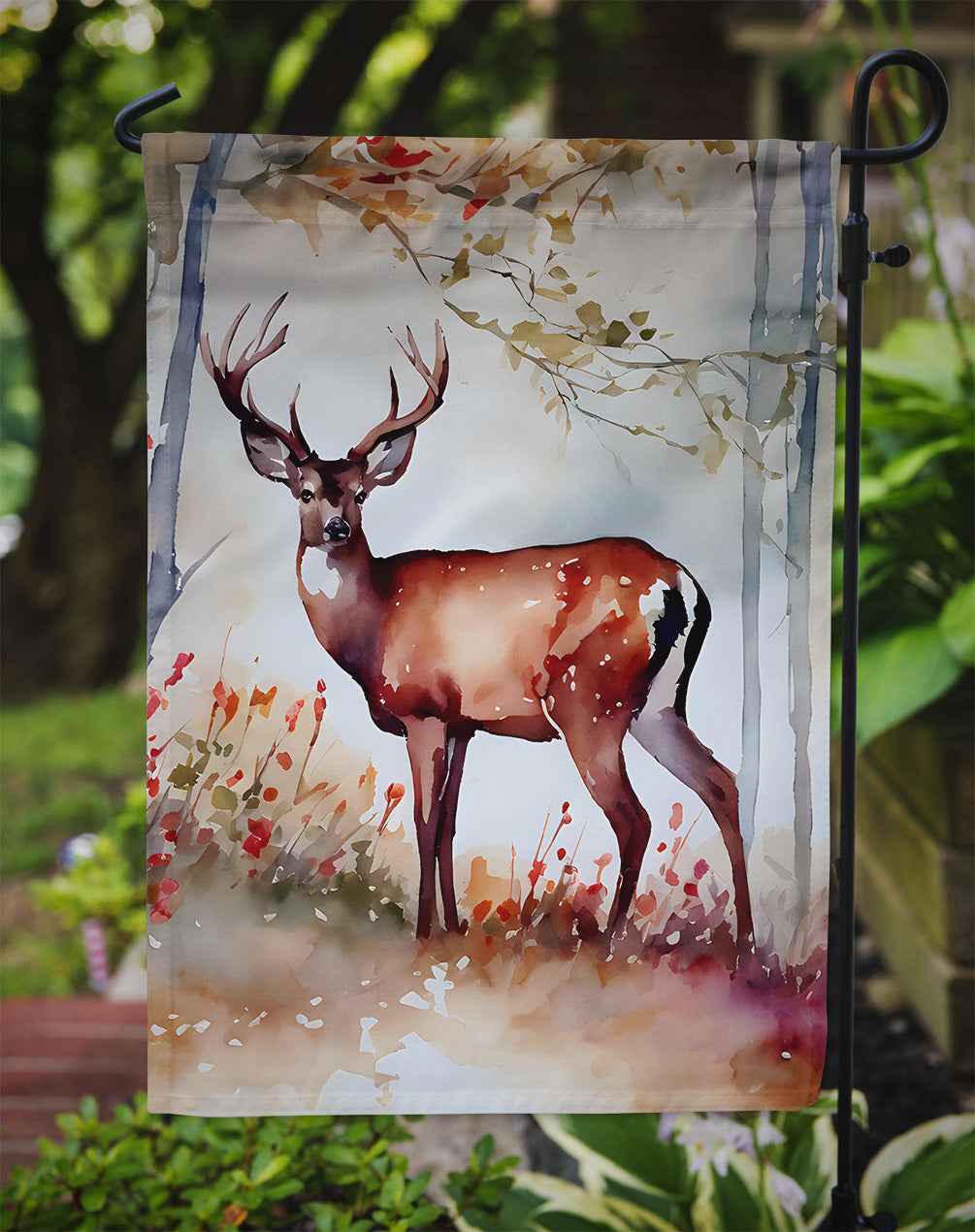 Deer Garden Flag – Outdoor Decorative Yard Flag
