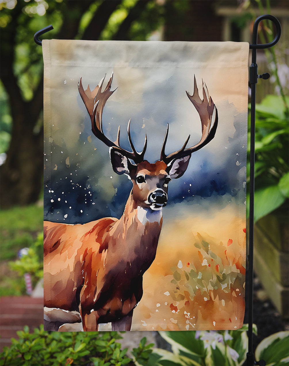 Deer Garden Flag – Outdoor Decorative Yard Flag