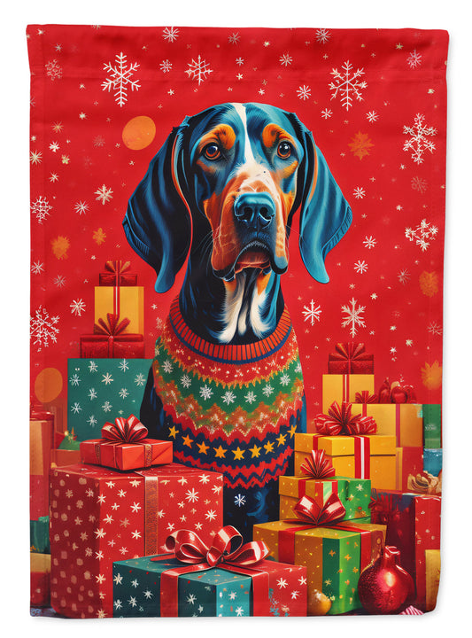 American English Coonhound Holiday Christmas Garden Flag – Outdoor Decorative Yard Flag
