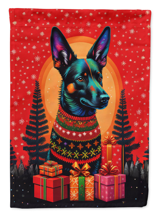 Australian Kelpie Holiday Christmas Garden Flag – Outdoor Decorative Yard Flag