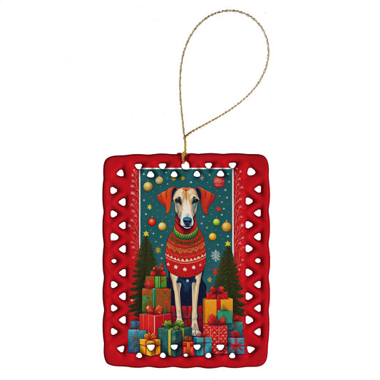 Azawakh Hound Holiday Christmas Porcelain Ornament