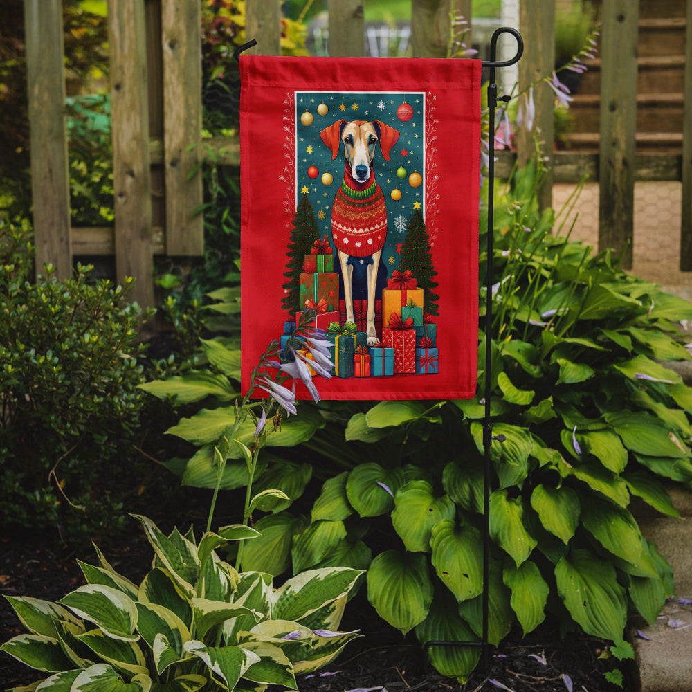 Azawakh Hound Holiday Christmas Garden Flag – Outdoor Decorative Yard Flag