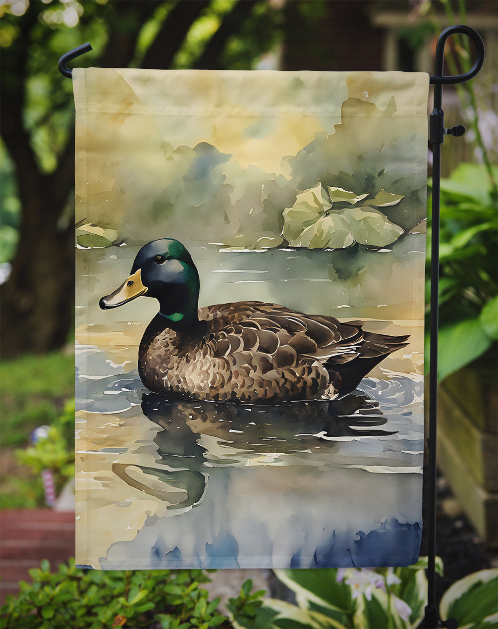 American Black Duck Garden Flag – Outdoor Decorative Yard Flag
