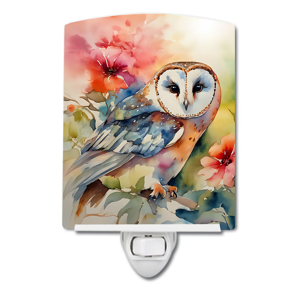 Barn Owl Ceramic Night Light