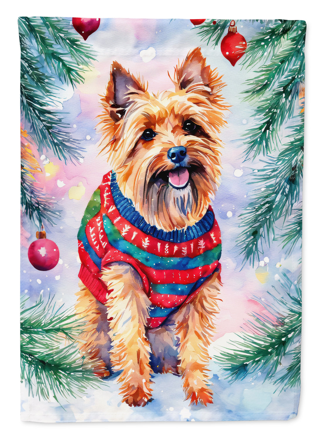 Australian Terrier Christmas House Flag