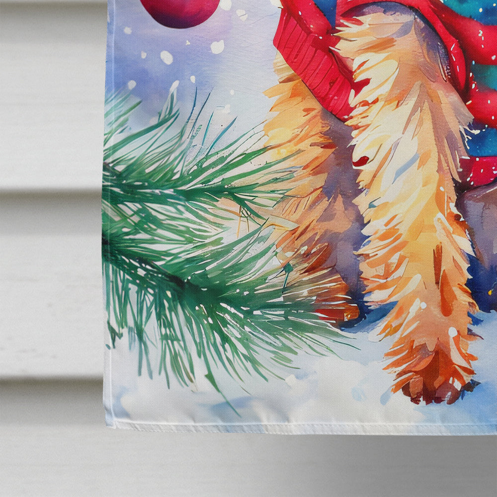 Australian Terrier Christmas House Flag