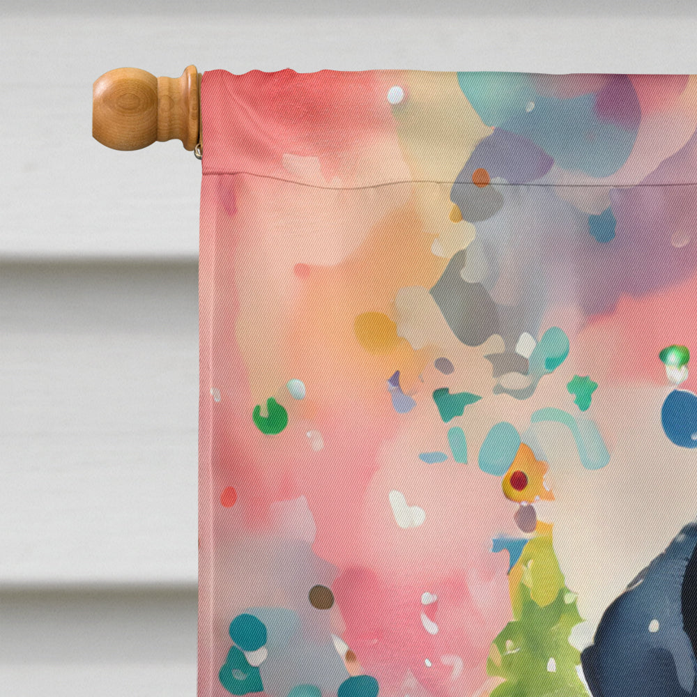 Dachshund Christmas House Flag