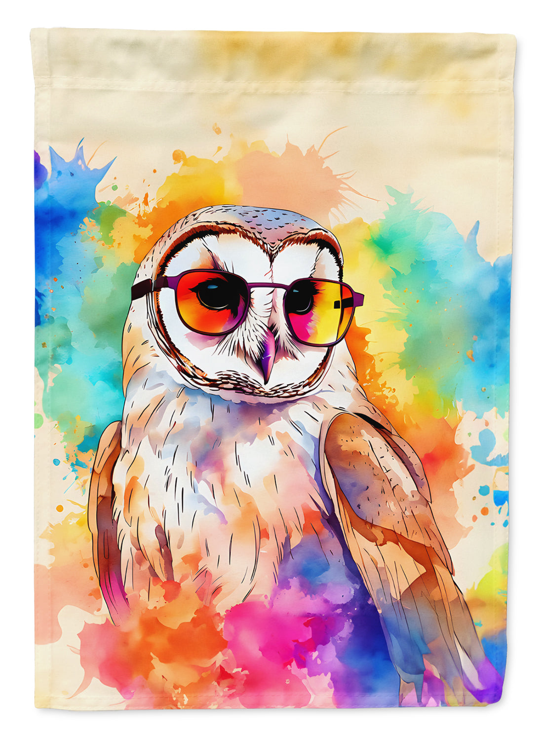 Barn Owl Garden Flag - Hippie Aniimals - Animal-Themed Yard Decor