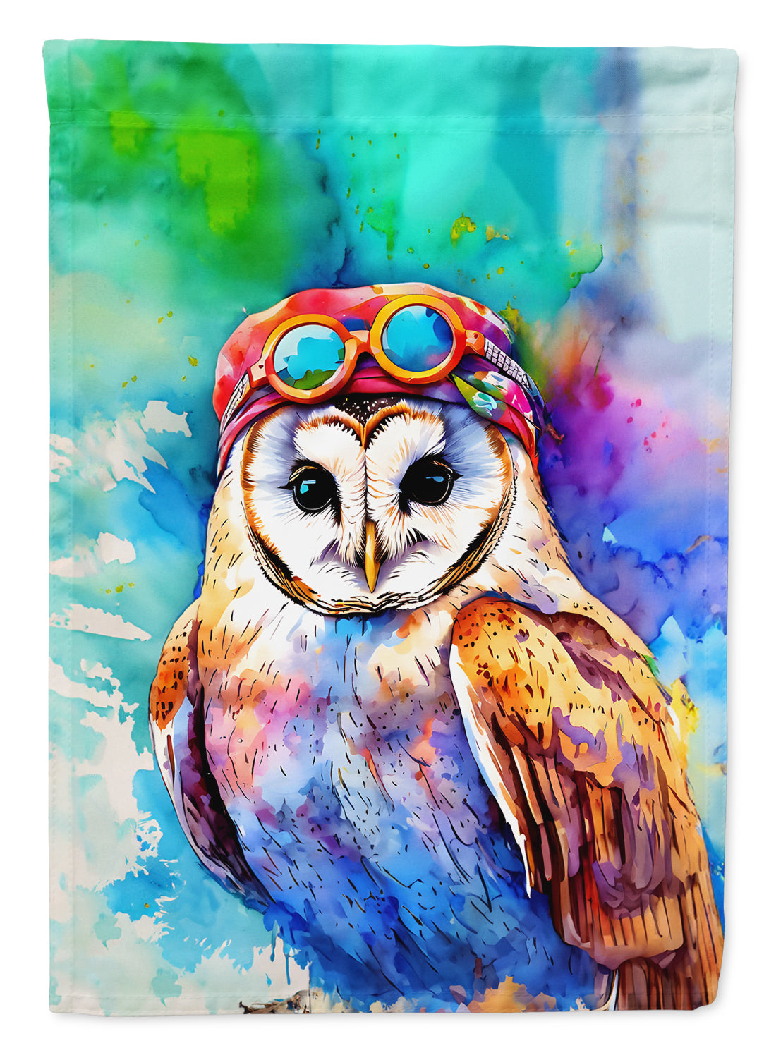 Barn Owl Garden Flag - Hippie Aniimals - Animal-Themed Yard Decor