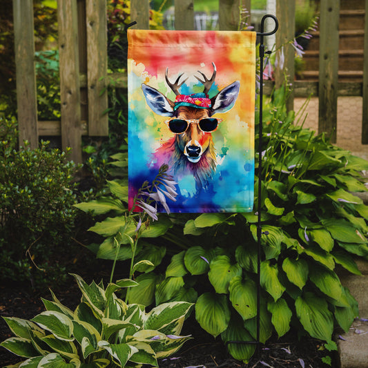 Deer Garden Flag - Hippie Aniimals - Animal-Themed Yard Decor
