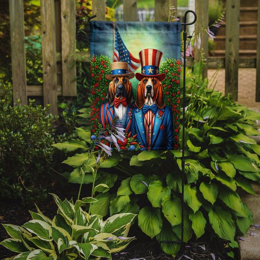 All American Bloodhound Garden Flag –  Garden Flag by Caroline's Treasures