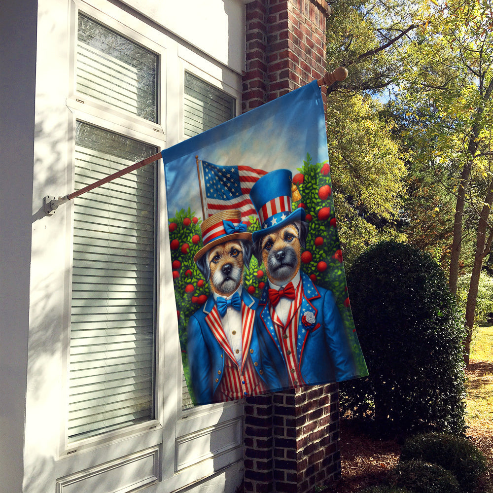 All American Border Terrier House Flag