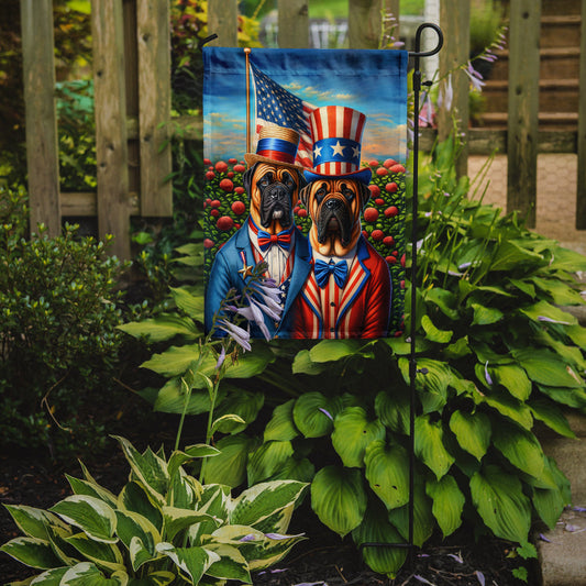 All American Bullmastiff Garden Flag – Dogs with American Flag Background by Caroline’s Treasures