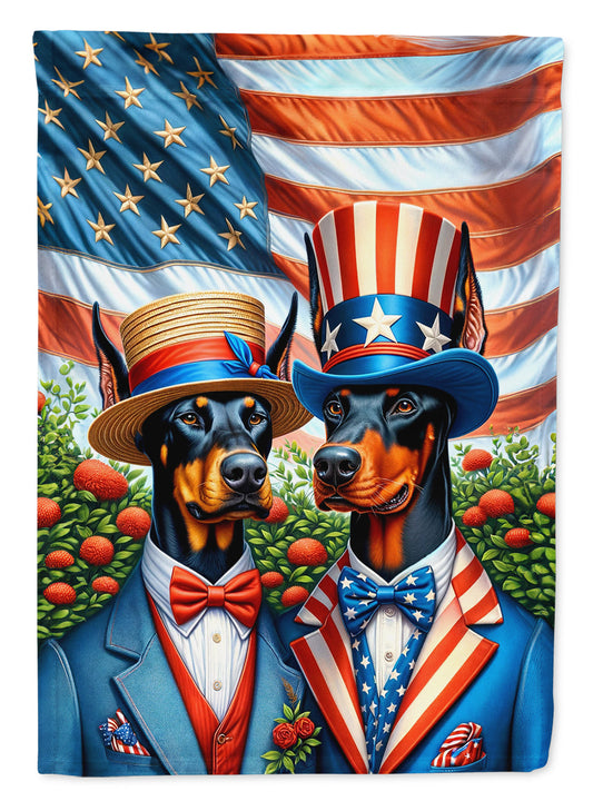 All American Doberman Pinscher Garden Flag –  Garden Flag by Caroline's Treasures