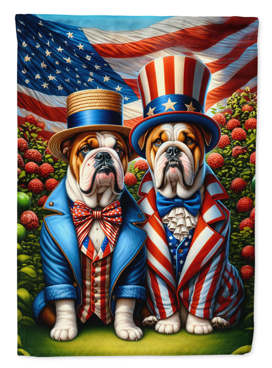 All American English Bulldog Garden Flag –  Garden Flag by Caroline's Treasures