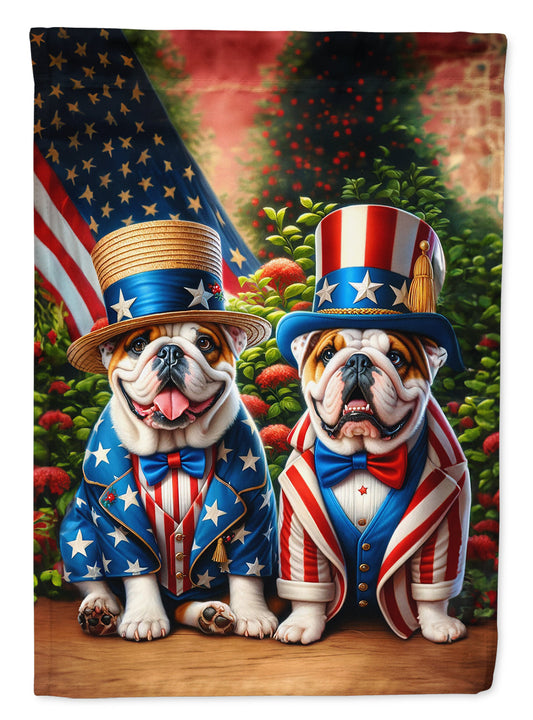 All American English Bulldog Garden Flag –  Garden Flag by Caroline's Treasures