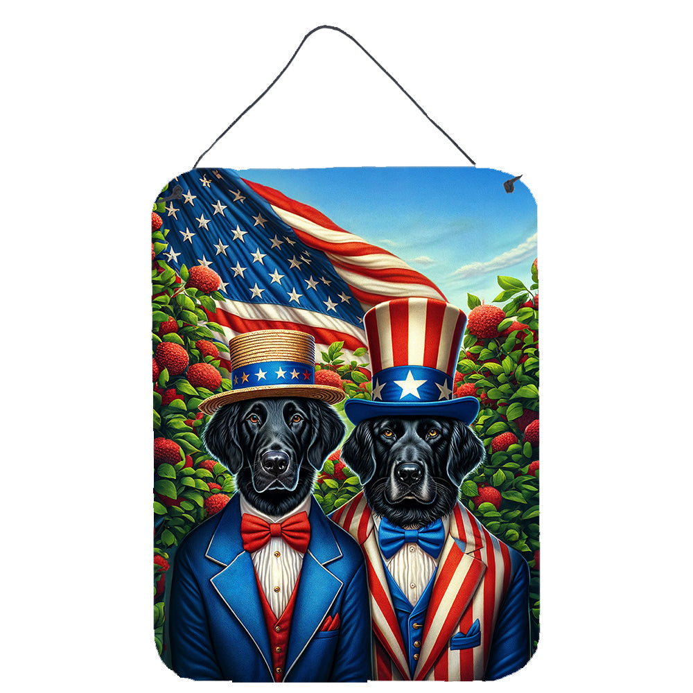 All American Flat-Coated Retriever Wall or Door Hanging Prints
