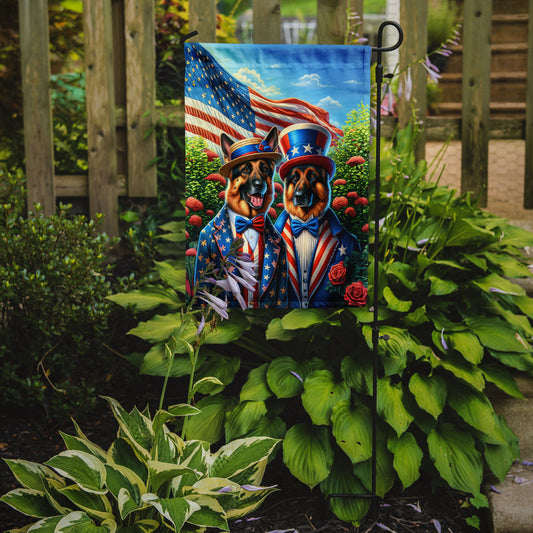 All American German Shepherd Garden Flag –  Garden Flag by Caroline's Treasures