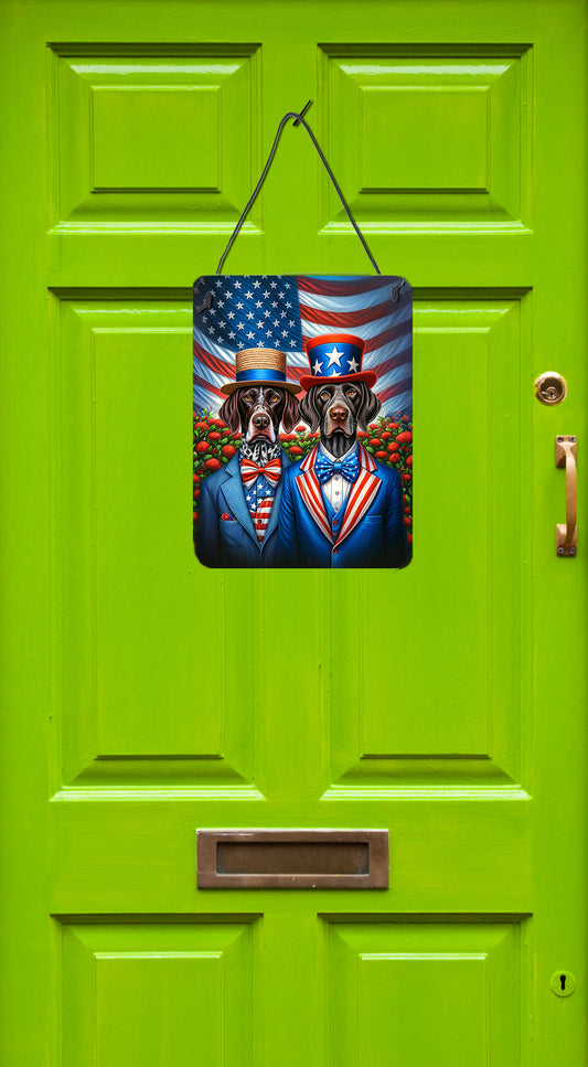 All American German Shorthaired Pointer Wall or Door Hanging Prints