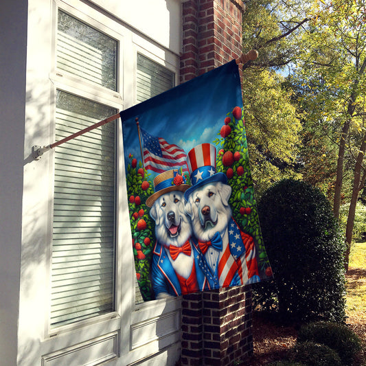 All American Great Pyrenees House Flag