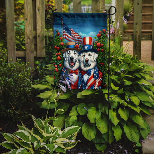 All American Great Pyrenees Garden Flag –  Dogs with American Flag Background by Caroline’s Treasures