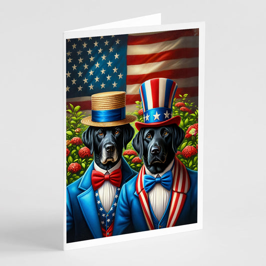 All American Labrador Retriever Greeting Cards Pack of 8