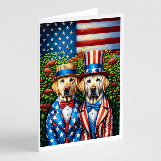 All American Labrador Retriever Greeting Cards Pack of 8