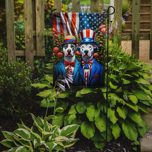 All American Pit Bull Terrier Garden Flag –  Garden Flag by Caroline's Treasures