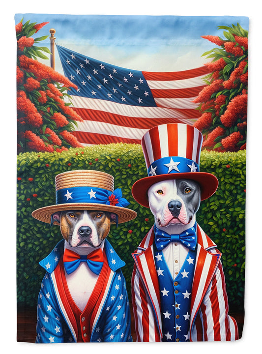 All American Pit Bull Terrier Garden Flag –  Garden Flag by Caroline's Treasures