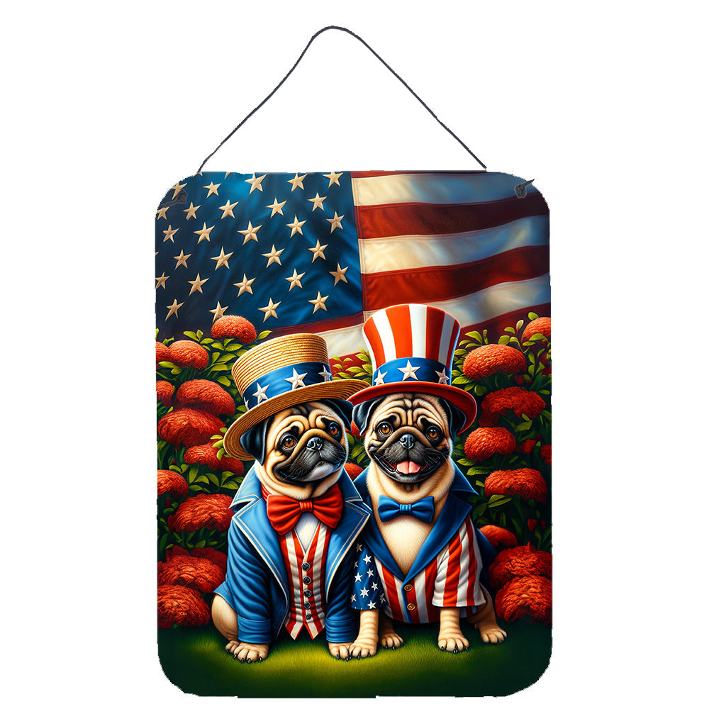 All American Pug Wall or Door Hanging Prints