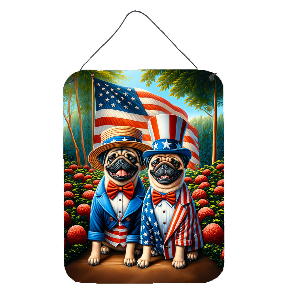 All American Pug Wall or Door Hanging Prints