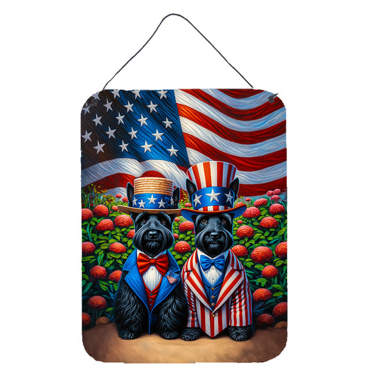 All American Scottish Terrier Wall or Door Hanging Prints