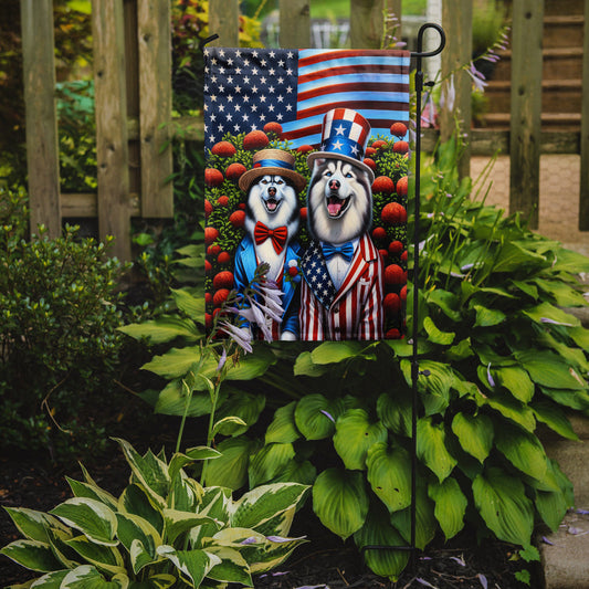 All American Siberian Husky Garden Flag –  Garden Flag by Caroline's Treasures