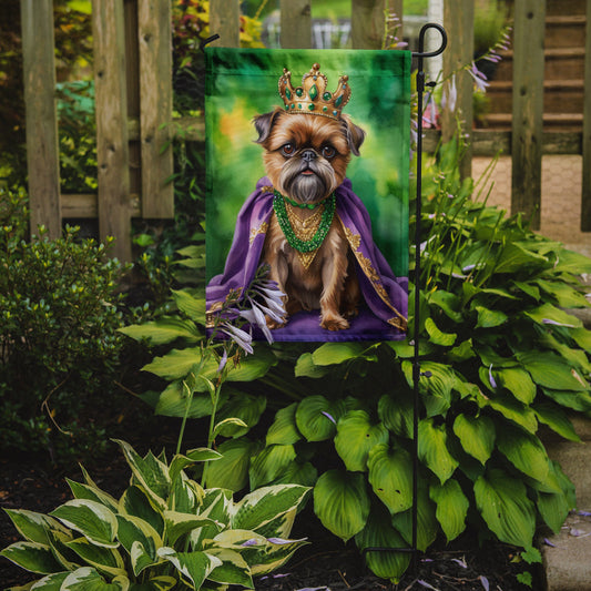 Brussels Griffon King of Mardi Gras Garden - Vibrant Dog-Themed Yard Decor by Caroline's Treasures