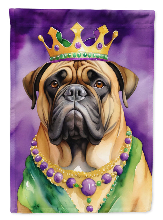 Bullmastiff King of Mardi Gras Garden Flag - Vibrant Dog-Themed Yard Decor by Caroline's Treasures