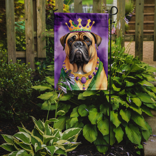Bullmastiff King of Mardi Gras Garden Flag - Vibrant Dog-Themed Yard Decor by Caroline's Treasures