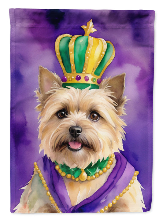 Cairn Terrier King of Mardi Gras Garden Flag - Vibrant Dog-Themed Yard Decor by Caroline's Treasures