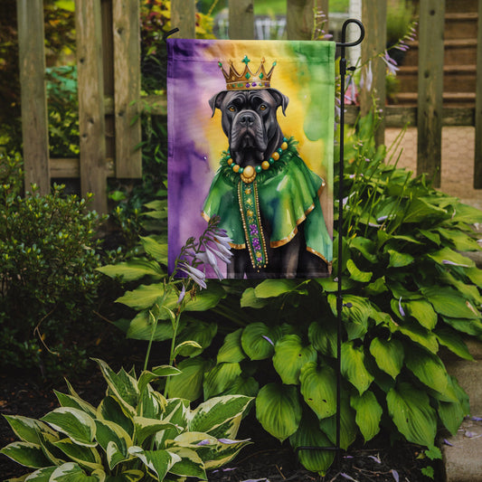 Cane Corso King of Mardi Gras Garden Flag - Vibrant Dog-Themed Yard Decor by Caroline's Treasures