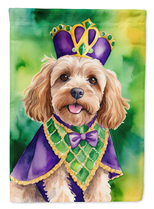Cockapoo King of Mardi Gras Garden Flag - Vibrant Dog-Themed Yard Decor by Caroline's Treasures