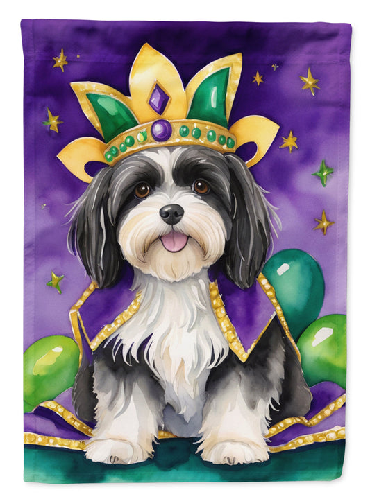 Havanese King of Mardi Gras Garden Flag - Vibrant Dog-Themed Yard Decor by Caroline's Treasures