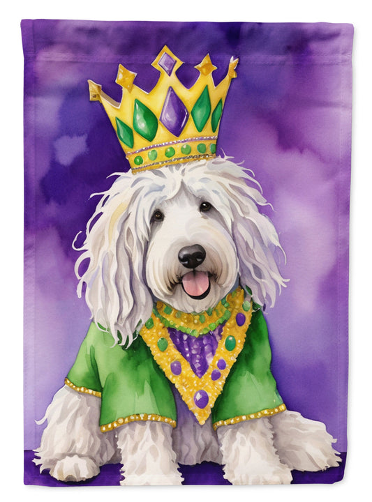 Komondor King of Mardi Gras Garden Flag - Vibrant Dog-Themed Yard Decor by Caroline's Treasures