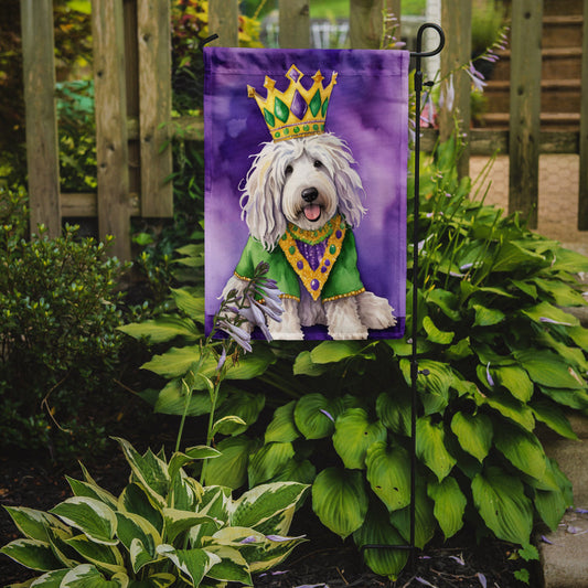 Komondor King of Mardi Gras Garden Flag - Vibrant Dog-Themed Yard Decor by Caroline's Treasures