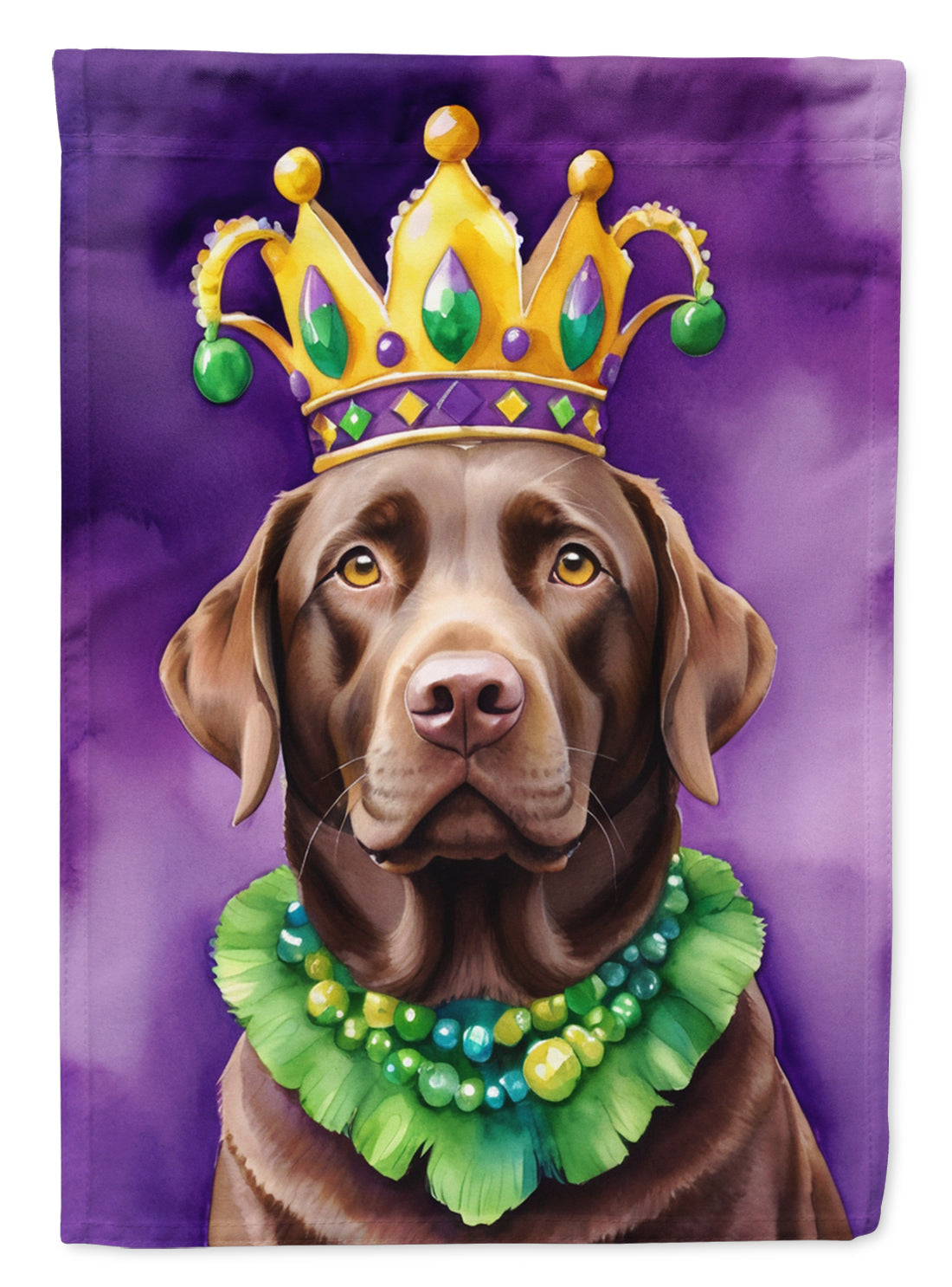 Labrador Retriever King of Mardi Gras Garden Flag - Vibrant Dog-Themed Yard Decor by Caroline's Treasures