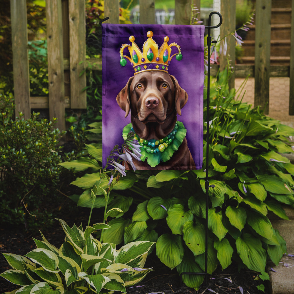 Labrador Retriever King of Mardi Gras Garden Flag - Vibrant Dog-Themed Yard Decor by Caroline's Treasures