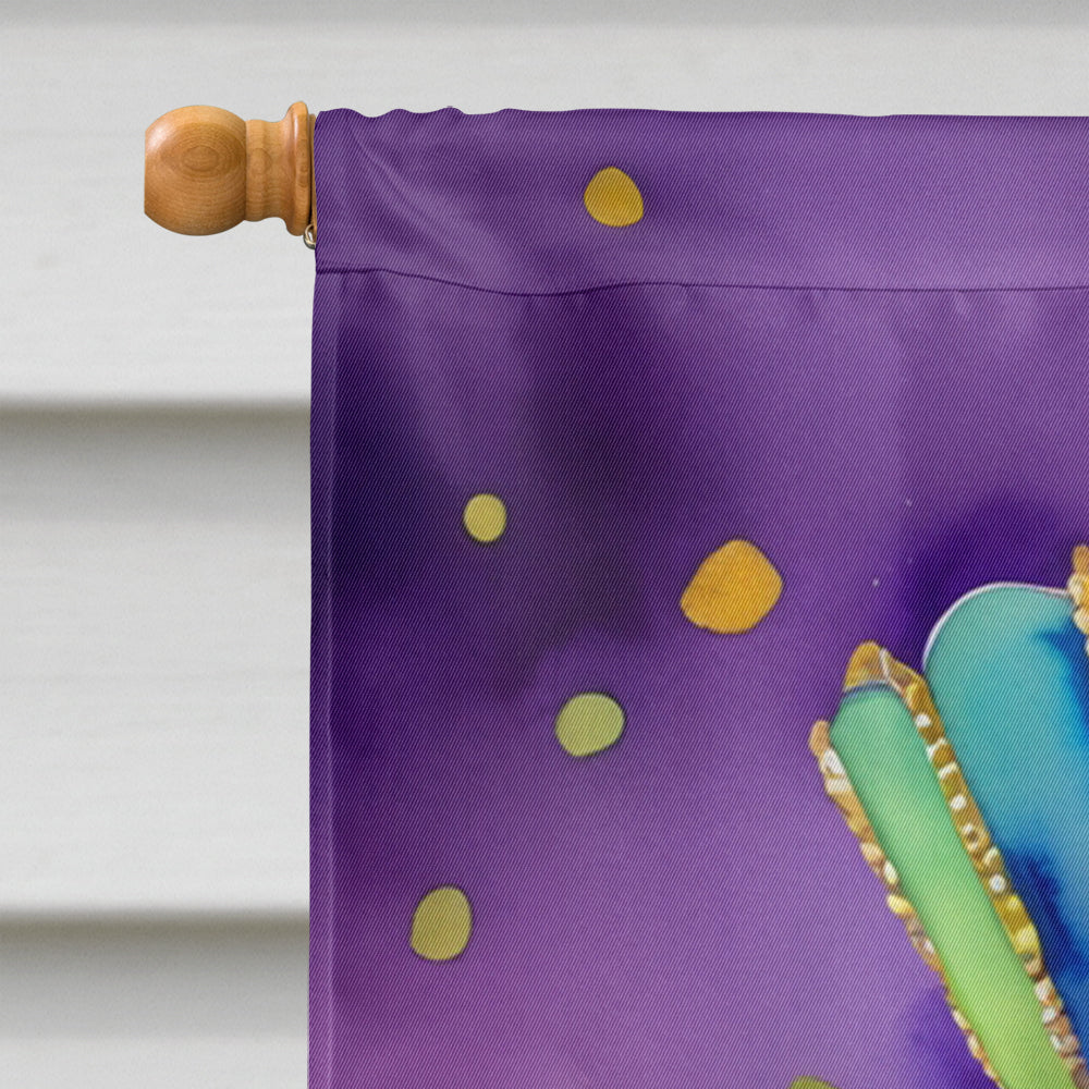 Labradoodle King of Mardi Gras House Flag