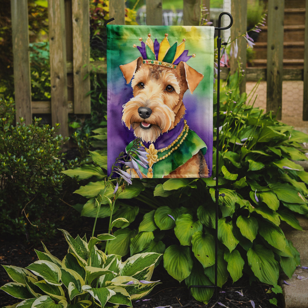 Lakeland Terrier King of Mardi Gras Garden Flag - Vibrant Dog-Themed Yard Decor by Caroline's Treasures