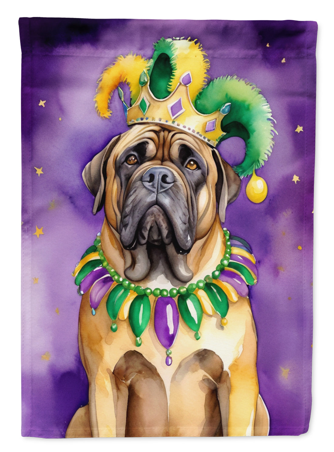 Mastiff King of Mardi Gras House Flag