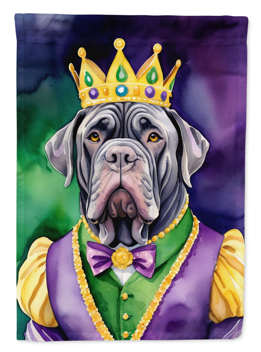 Neapolitan Mastiff King of Mardi Gras House Flag