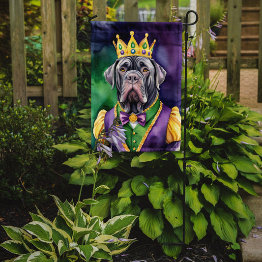 Neapolitan Mastiff King of Mardi Gras Garden Flag - Vibrant Dog-Themed Yard Decor by Caroline's Treasures